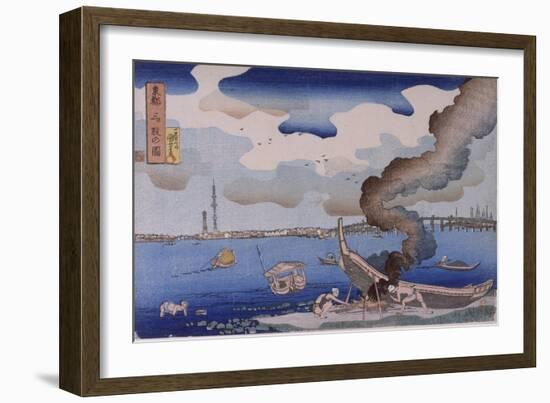 Paysage (Toto Mitsumata)-Kuniyoshi Utagawa-Framed Giclee Print