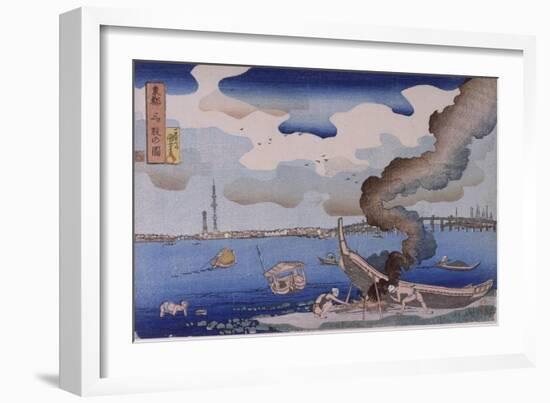 Paysage (Toto Mitsumata)-Kuniyoshi Utagawa-Framed Giclee Print