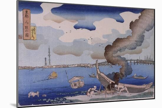 Paysage (Toto Mitsumata)-Kuniyoshi Utagawa-Mounted Giclee Print