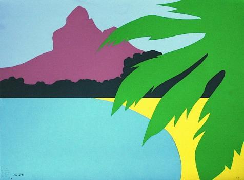 Paysage Tropical II' Serigraph - Jean Coulot | Art.com