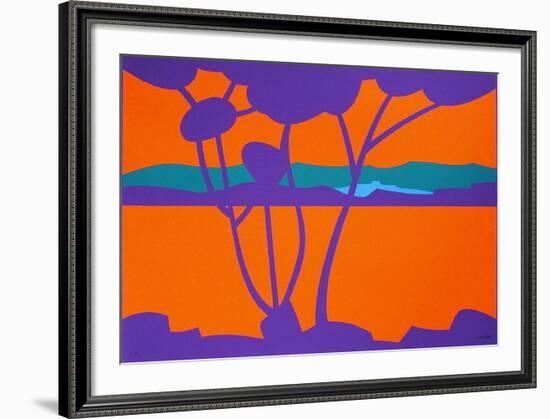 Paysage Tropical IV-Jean Coulot-Framed Serigraph