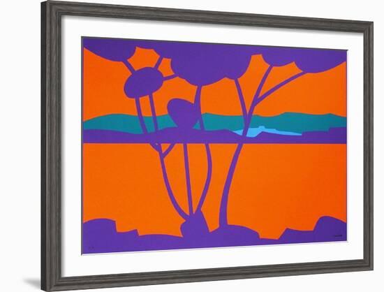 Paysage Tropical IV-Jean Coulot-Framed Serigraph