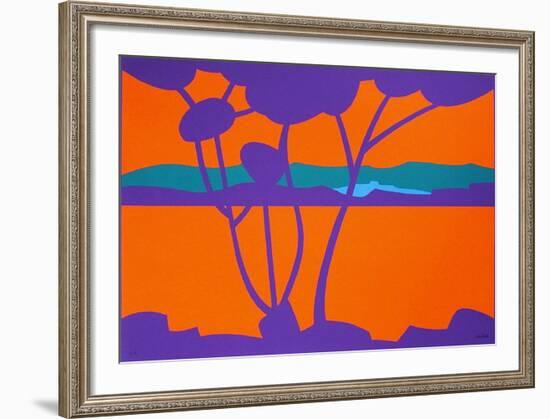 Paysage Tropical IV-Jean Coulot-Framed Serigraph