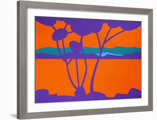 Paysage Tropical IV-Jean Coulot-Framed Serigraph