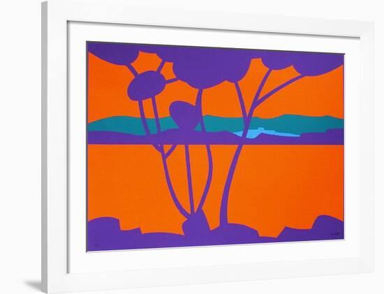 Paysage Tropical IV-Jean Coulot-Framed Serigraph