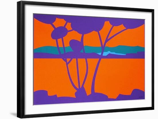 Paysage Tropical IV-Jean Coulot-Framed Serigraph