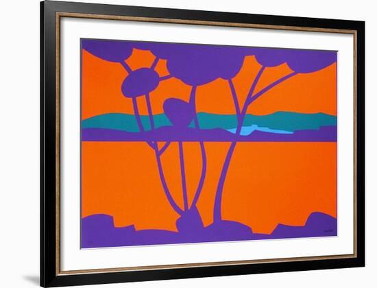 Paysage Tropical IV-Jean Coulot-Framed Serigraph