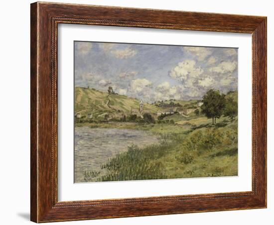 Paysage, Vétheuil-Claude Monet-Framed Giclee Print