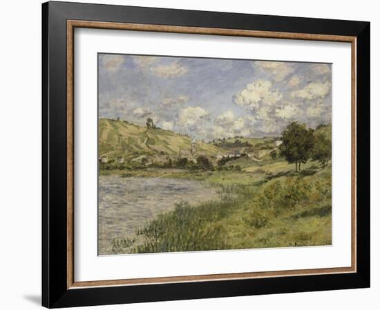 Paysage, Vétheuil-Claude Monet-Framed Giclee Print