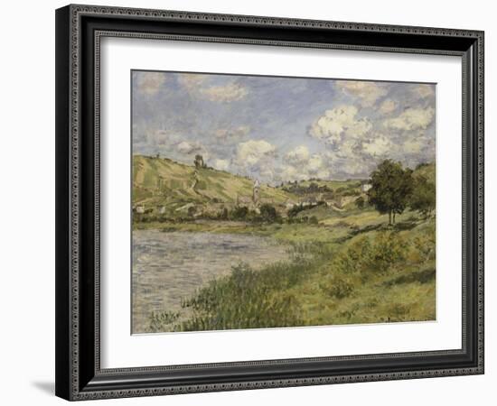 Paysage, Vétheuil-Claude Monet-Framed Giclee Print