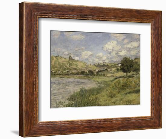 Paysage, Vétheuil-Claude Monet-Framed Giclee Print