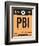 PBI West Palm Beach Luggage Tag I-NaxArt-Framed Art Print