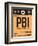 PBI West Palm Beach Luggage Tag I-NaxArt-Framed Art Print