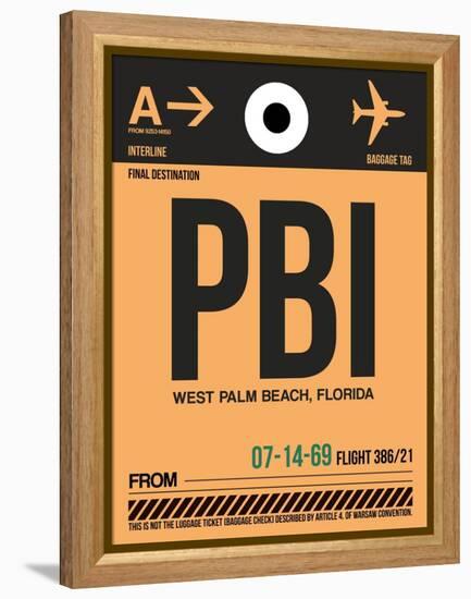 PBI West Palm Beach Luggage Tag I-NaxArt-Framed Stretched Canvas