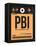 PBI West Palm Beach Luggage Tag I-NaxArt-Framed Stretched Canvas