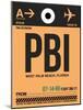 PBI West Palm Beach Luggage Tag I-NaxArt-Mounted Art Print