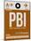 PBI West Palm Beach Luggage Tag II-NaxArt-Mounted Art Print