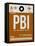 PBI West Palm Beach Luggage Tag II-NaxArt-Framed Stretched Canvas