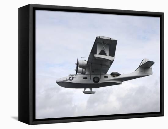 PBY Catalina Vintage Flying Boat-Stocktrek Images-Framed Premier Image Canvas