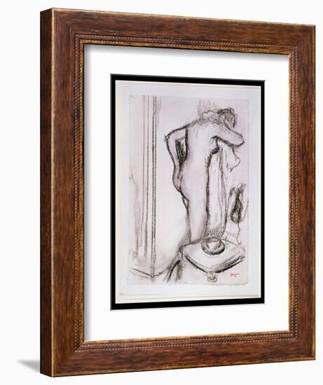 Pd.33-1978 Woman at Her Toilet, C.1890-Edgar Degas-Framed Giclee Print