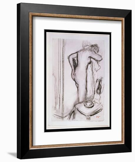 Pd.33-1978 Woman at Her Toilet, C.1890-Edgar Degas-Framed Giclee Print