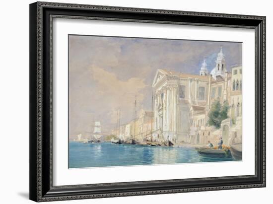 Pd.61-1958 Church of the Gesuati, Venice, 3rd September 1857 (W/C over Pencil on Paper)-James Holland-Framed Giclee Print