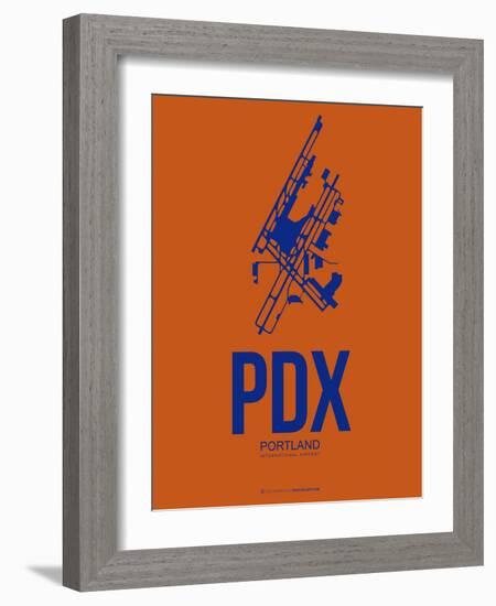 Pdx Portland Poster 1-NaxArt-Framed Art Print