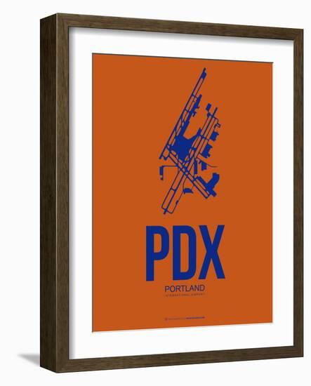 Pdx Portland Poster 1-NaxArt-Framed Art Print