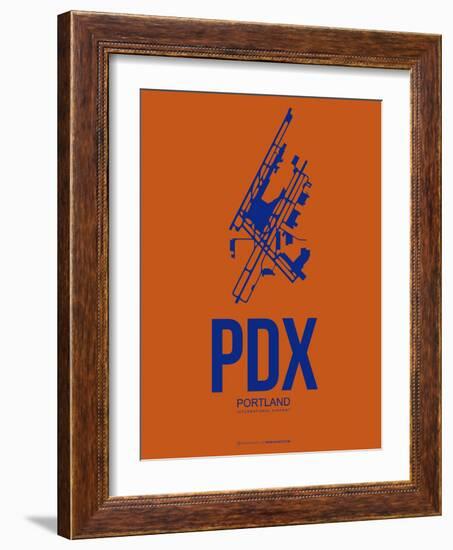 Pdx Portland Poster 1-NaxArt-Framed Art Print