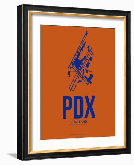 Pdx Portland Poster 1-NaxArt-Framed Art Print