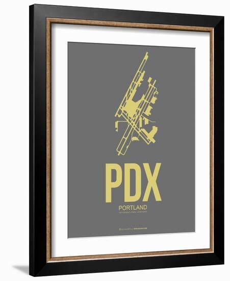 Pdx Portland Poster 2-NaxArt-Framed Art Print