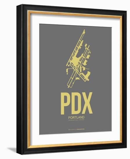 Pdx Portland Poster 2-NaxArt-Framed Art Print