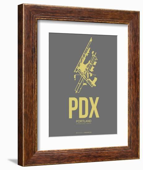 Pdx Portland Poster 2-NaxArt-Framed Art Print