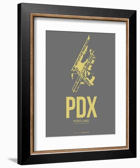 Pdx Portland Poster 2-NaxArt-Framed Art Print