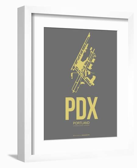 Pdx Portland Poster 2-NaxArt-Framed Art Print