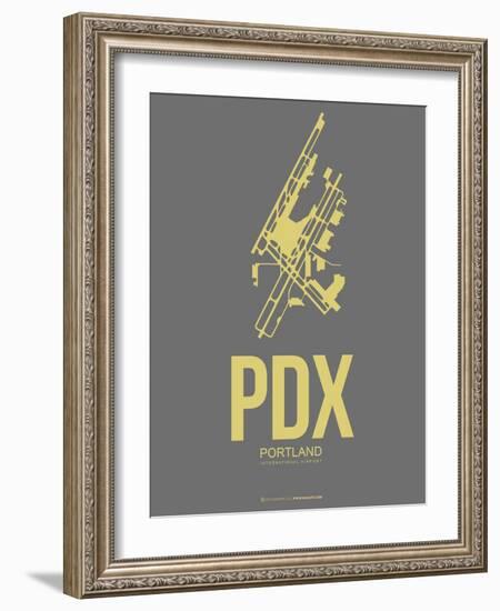 Pdx Portland Poster 2-NaxArt-Framed Art Print