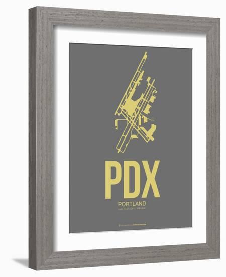 Pdx Portland Poster 2-NaxArt-Framed Art Print