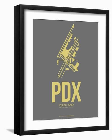 Pdx Portland Poster 2-NaxArt-Framed Art Print