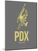 Pdx Portland Poster 2-NaxArt-Mounted Art Print