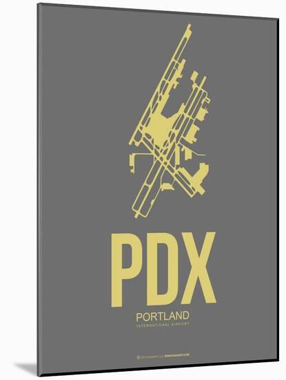 Pdx Portland Poster 2-NaxArt-Mounted Art Print