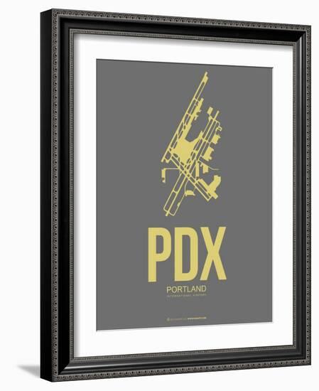 Pdx Portland Poster 2-NaxArt-Framed Art Print