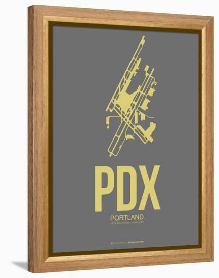 Pdx Portland Poster 2-NaxArt-Framed Stretched Canvas