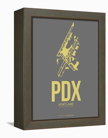 Pdx Portland Poster 2-NaxArt-Framed Stretched Canvas