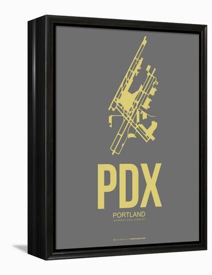 Pdx Portland Poster 2-NaxArt-Framed Stretched Canvas