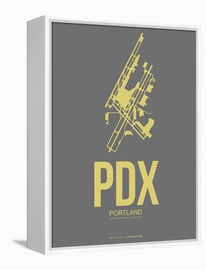 Pdx Portland Poster 2-NaxArt-Framed Stretched Canvas