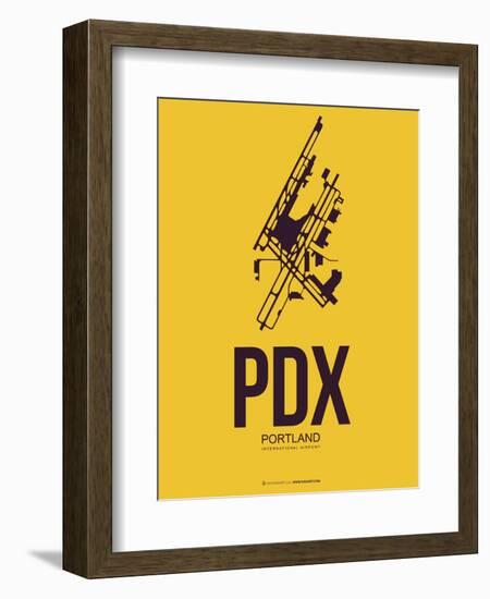 Pdx Portland Poster 3-NaxArt-Framed Art Print