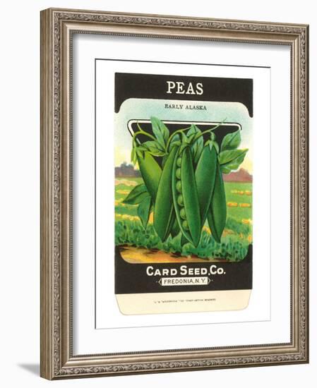 Pea Seed Packet-null-Framed Art Print