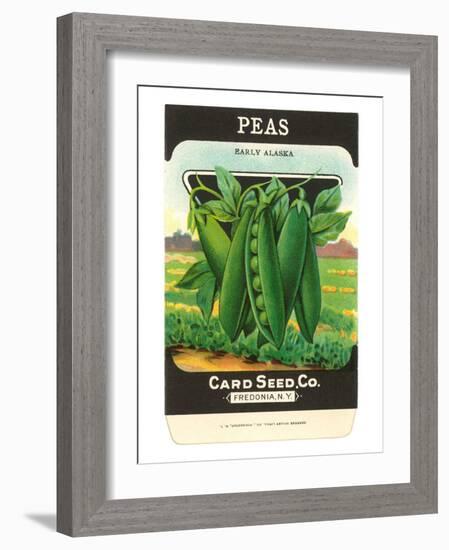 Pea Seed Packet-null-Framed Art Print