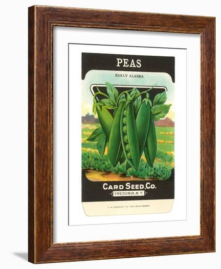 Pea Seed Packet-null-Framed Art Print