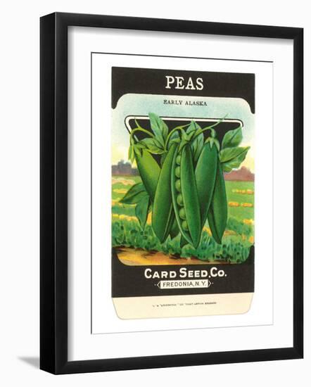 Pea Seed Packet-null-Framed Art Print